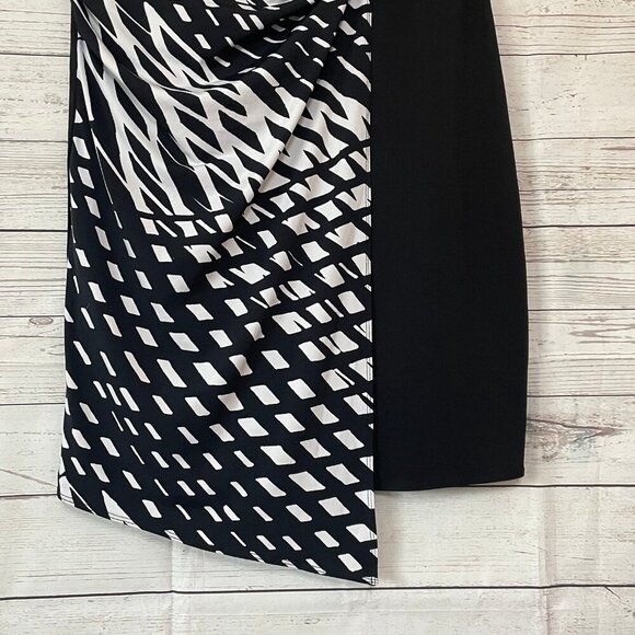 Lane Bryant Black/White Wrap Inspired Dress Size 14/16 - Picture 3 of 6